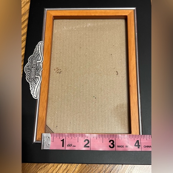 Harley-Davidson® 4 x 6 Black/Orange Photo Frame -Bar & Shield Winged Logo - Picture 9 of 14